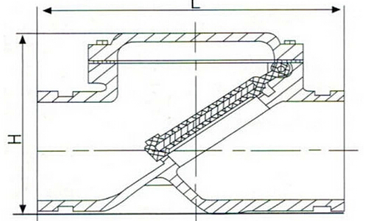 H84X溝槽止回閥結構圖片